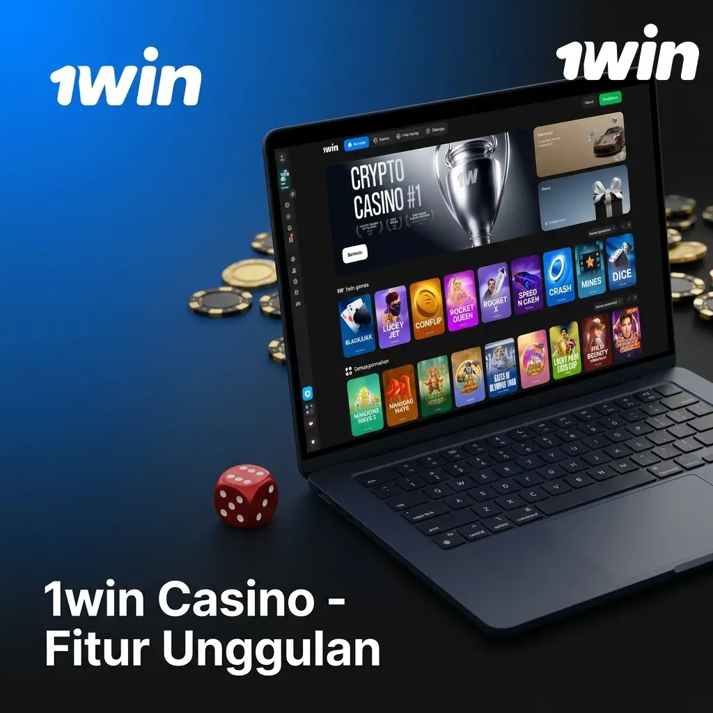 Fitur unggulan 1win Casino berlisensi Curaçao dengan 11.000 game, bonus 500%, aplikasi mobile, dan dukungan 24 jam
