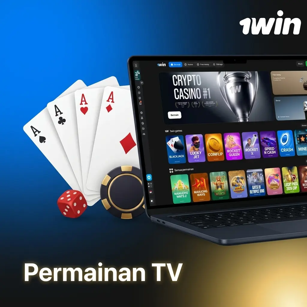 Permainan TV 1win dengan presenter langsung, tersedia 24 jam untuk pemain Indonesia dengan hadiah besar