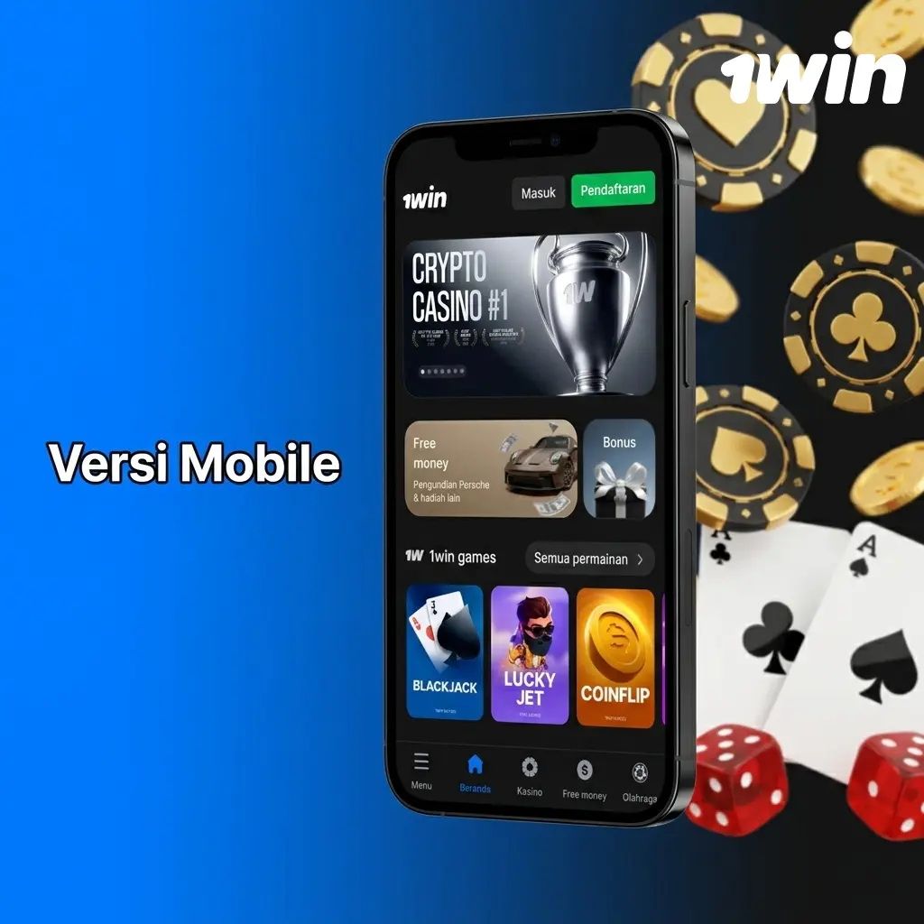 Perbandingan versi mobile browser dan aplikasi 1win untuk pemain Indonesia di smartphone Android dan iOS