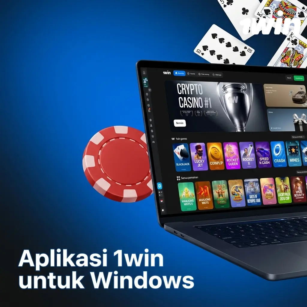 Panduan unduh dan instal aplikasi 1win untuk Windows PC dengan tampilan desktop yang dioptimalkan