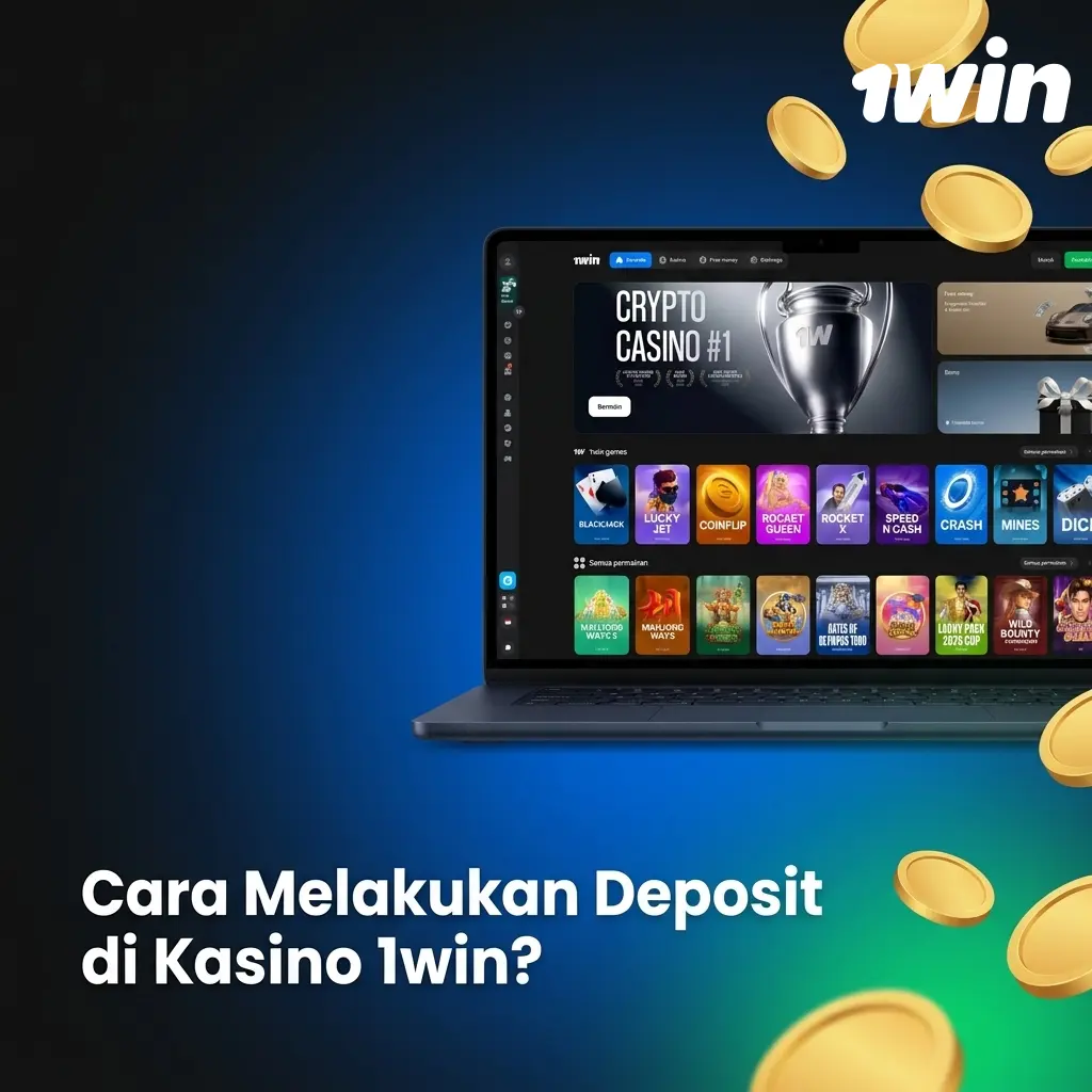 Panduan langkah deposit di kasino 1win menggunakan QRIS, Dana, OVO, atau kripto mulai Rp 14.000