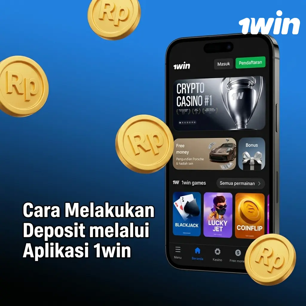 Cara deposit di aplikasi 1win Indonesia via QRIS, Dana, OVO, transfer bank, dan kripto mulai IDR 15.000
