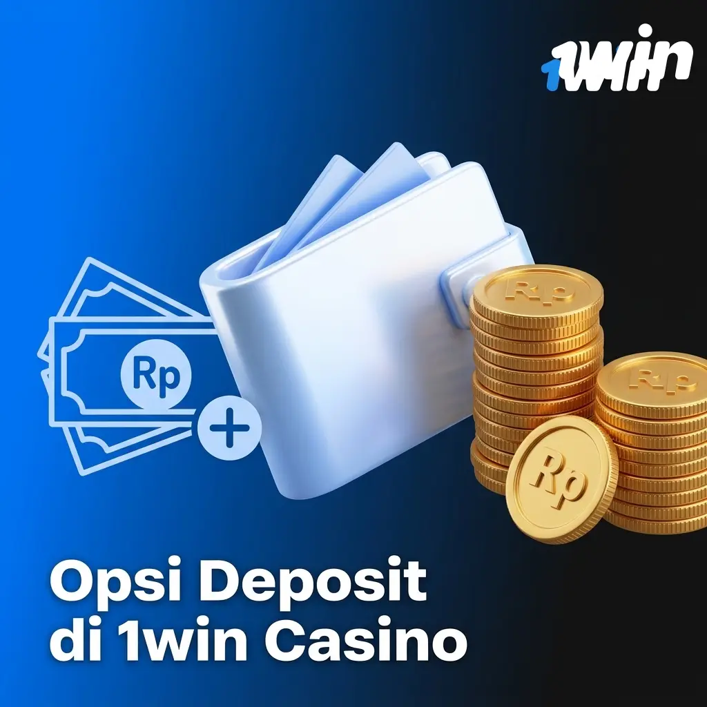 Tabel metode deposit 1win Casino di Indonesia termasuk QRIS, DANA, OVO, bank lokal, dan kripto