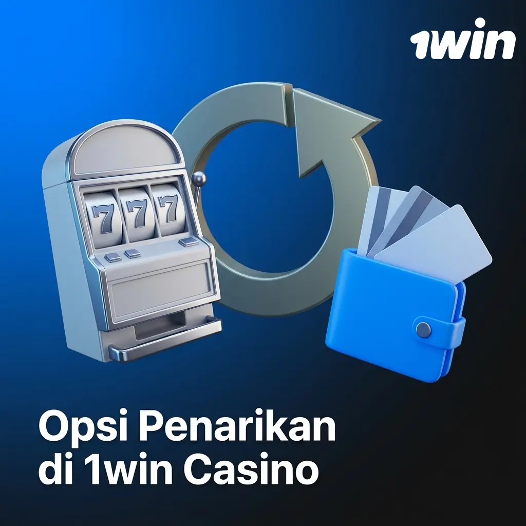 Tabel opsi penarikan 1win Casino dengan metode DANA, OVO, BCA, Mandiri, USDT, batas minimal IDR 50.000, gratis biaya
