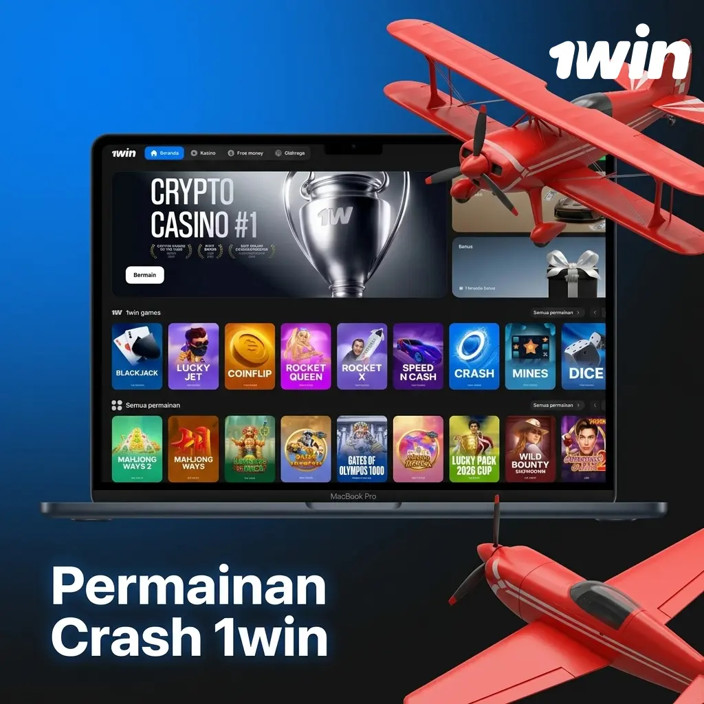 Permainan crash 1win: Aviator, Jet X, Lucky Jet dengan pengganda tinggi dan RTP 97% untuk pemain Indonesia